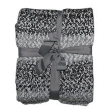 70% Polyester 30% Acrylic Large Knitted Blanket